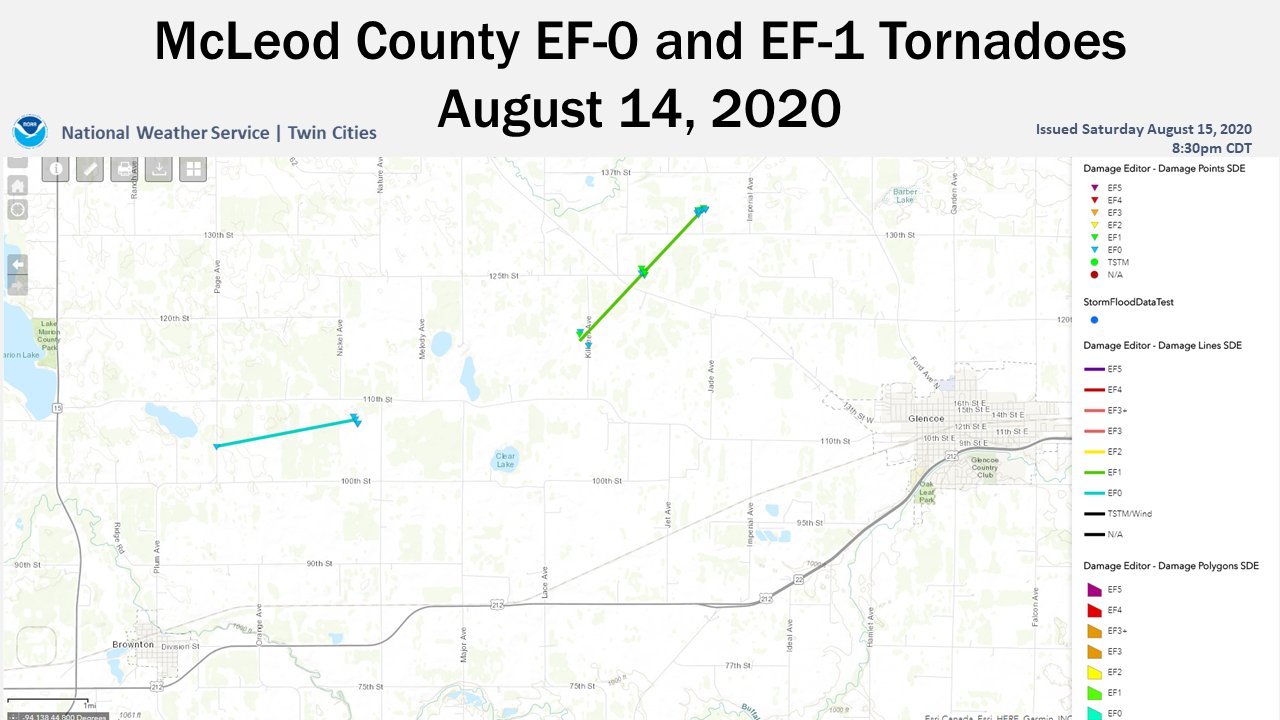 McLeod County Tornado Report