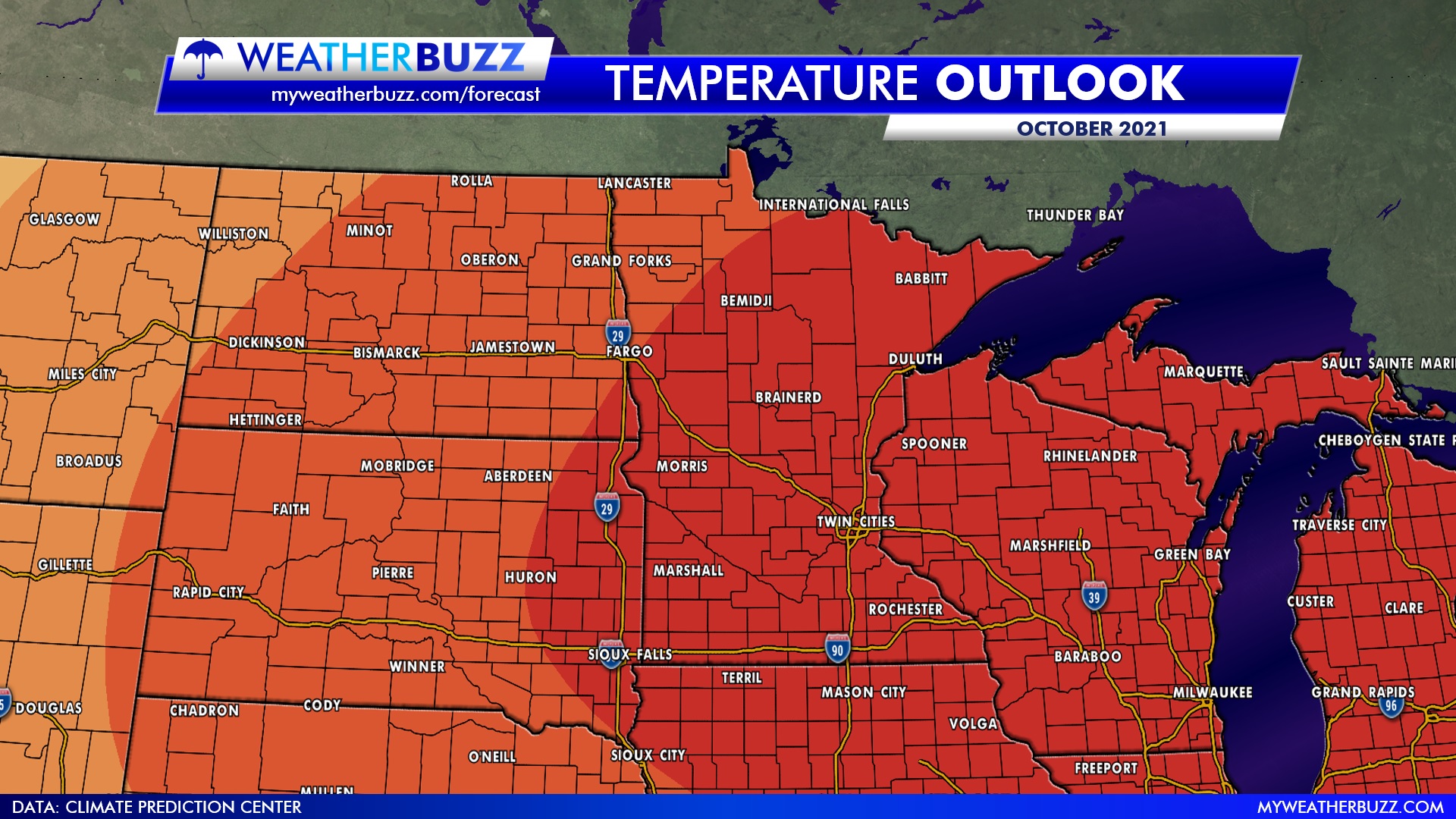 October Temperature Outlook