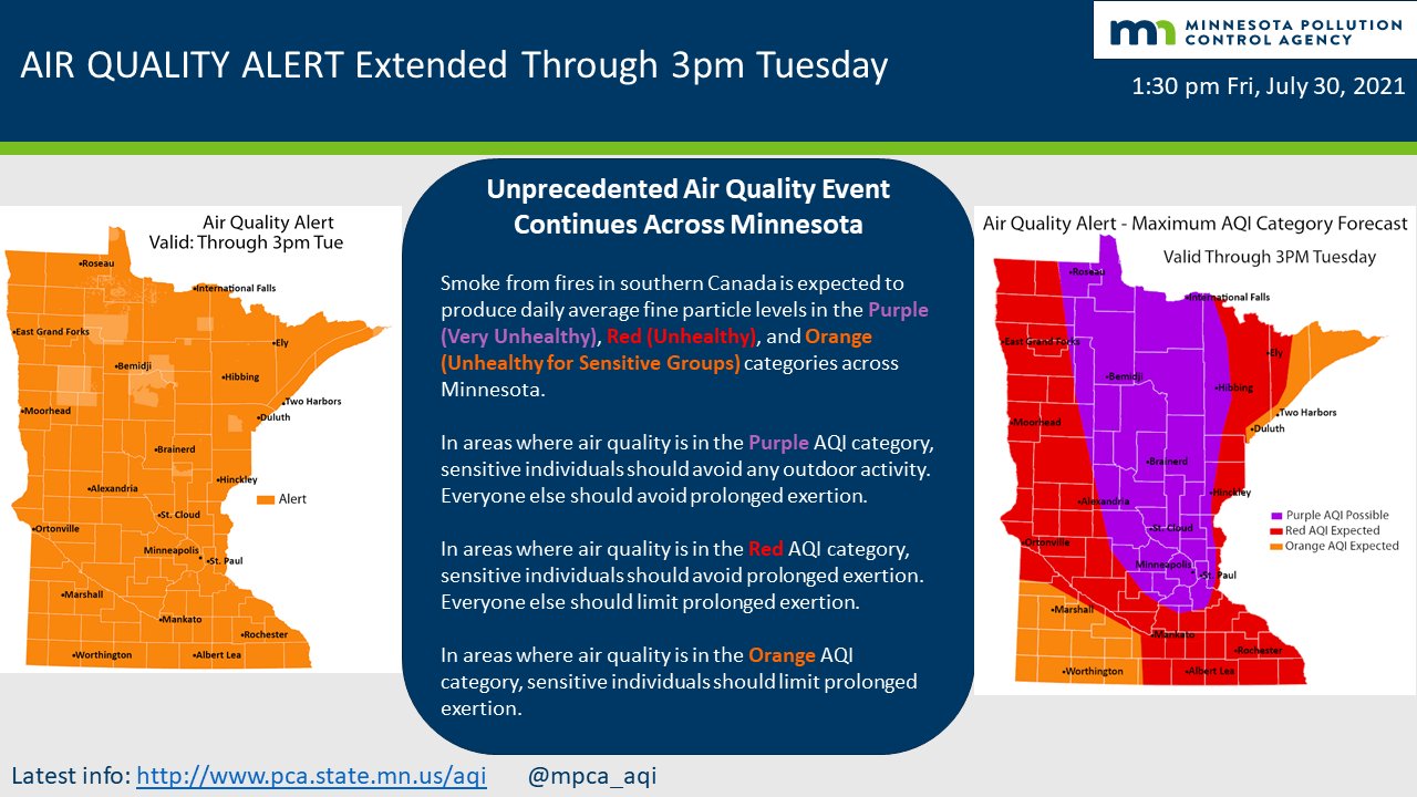 Air Quality Alert until Tuesday
